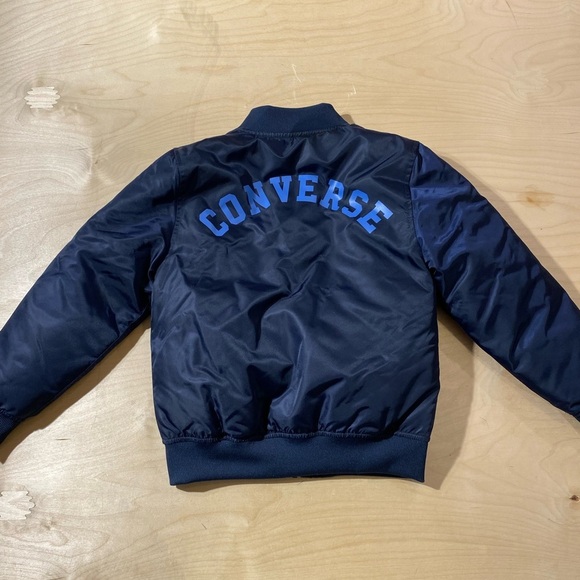 Converse Kids Navy Bomber Jacket Small (IZ) - Picture 11 of 12